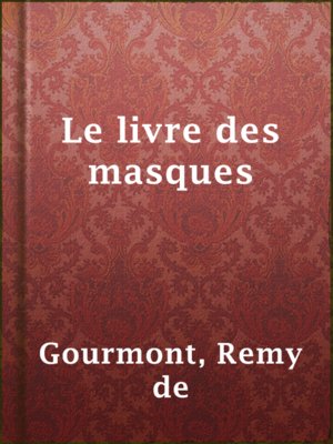 cover image of Le livre des masques